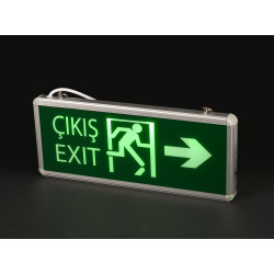 Noas Acil Çıkış 3W Sağ - Sol Çift Yönlü Acil Çıkış Armatürleri Yönlendirme Levhası Noas Acil Çıkış 3W Sağ - Sol Çift Yönlü Acil Çıkış Armatürleri Yönlendirme Levhası