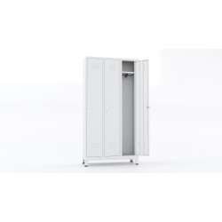 Usta Çelik 3'lü Ekonomik Soyunma Dolabı U-E03 980x370x1850mm Üçlü