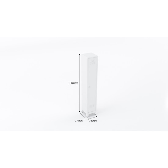 Usta Çelik 1'Li Ekonomik Soyunma Dolabı U-E01 340x370x1850mm