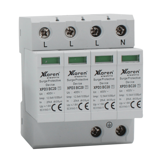 XKOREN 4 KUTUPLU B SINIFI 255V AC PARAFUDR SAYAÇ ÖNCESİ