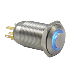 XKOREN 1NO Kontaklı 16 mm Beyaz Led'li Yaylı Buton (Paslanmaz Çelik) XKOREN 1NO Kontaklı 16 mm Beyaz Led'li Yaylı Buton (Paslanmaz Çelik)