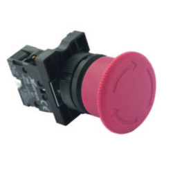 XKOREN 40mm KALICI 1NK KONTAKLI MANTAR BUTON KIRMIZI XKOREN 40mm KALICI 1NK KONTAKLI MANTAR BUTON KIRMIZI