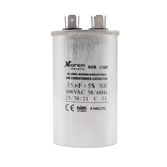 XKOREN 60 UF 50x110 400V 4+4 Pinli Klima Kondansatörü 