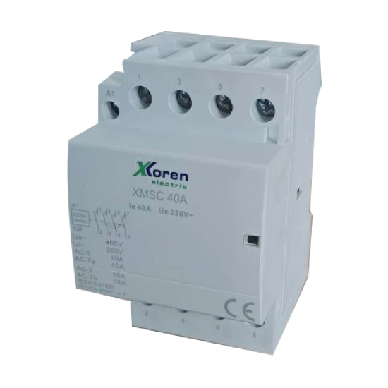 XKoren 63A 3 Kutup 220V AC 3NC Modüler Kontaktör (Sessiz)