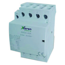 XKoren 25A 4 Kutup 220V AC 2NO 2NC Modüler Kontaktör (Sessiz) XKoren 25A 4 Kutup 220V AC 2NO 2NC Modüler Kontaktör (Sessiz)