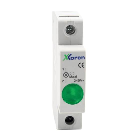 XKOREN MODÜLER RAY TİPİ 220V LEDLİ MAVİ SİNYAL LAMBASI